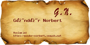 Göndör Norbert névjegykártya